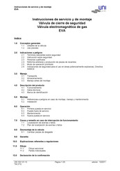 UNI Geräte 5 -EVA 24 Instrucciones De Servicio Y De Montaje