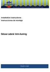 abc Deluxe Lateral Arm Awning Instrucciones De Montaje