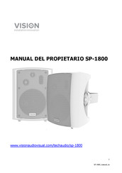 Vision SP-1800 Manual Del Propietário