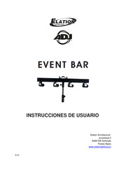 Elation Architectural ADJ Event Bar Instrucciones De Usuario