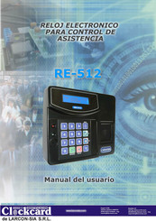 LARCON-SIA Clockcard RE-512 Manual De Uso