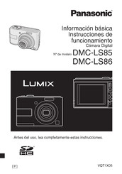 Panasonic Lumix DMC-LS86 Información Básica Instrucciones De Funcionamiento