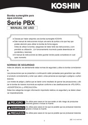 Koshin PBX-65011 Manual De Uso