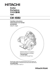 Hitachi Koki CM 4SB2 Instrucciones De Manejo