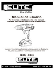 Elite CDD14 - CID20 Manual De Usuario