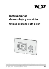 Wolf BM-Solar Instrucciones De Montaje