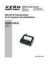 KERN YKS-01 Manual De Instrucciones