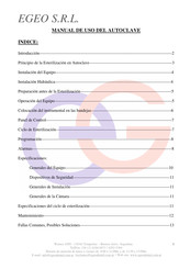 EGEO autoclave Manual De Uso