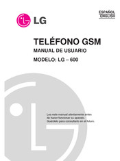 LG 600 Manual De Usuario