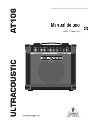 Behringer ULTRACOUSTIC AT108 Manual De Uso