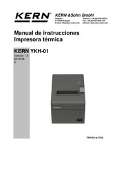 KERN YKH-01 Manual De Instrucciones