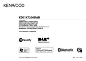 Kenwood KDC-X7200DAB Manual De Instrucciones