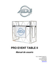 ADJ PRO EVENT TABLE II Manual De Usuario