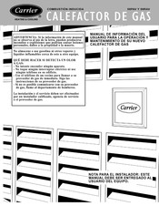 Carrier 58PAV Manual De Informacion Del Usuario