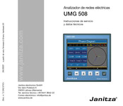 janitza UMG 508 Instrucciones De Servicio