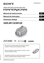 Sony Handycam HDR-SR11E Manual De Instrucciones