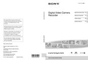 Sony Handycam DCR-SX85E Manual De Instrucciones