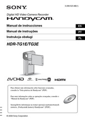 Sony Handycam HDR-TG1E Manual De Instrucciones