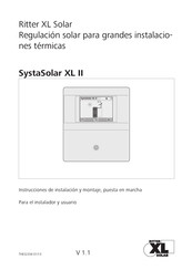 Ritter XL Solar SystaSolar XL II Instrucciones De Instalación Y Montaje