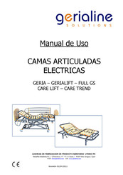 Gerialine Solutions CARE TREND Manual De Uso