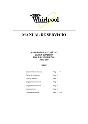 Whirlpool AWG 050 Manual De Servicio