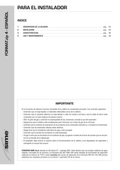Sime 25 BF Para El Instalador