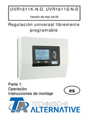 TA UVR1611S-N-D Instrucciones De Montaje