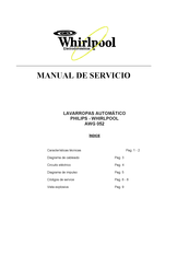 Whirlpool AWG 052 Manual De Servicio