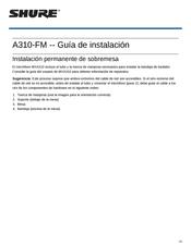 Shure A310-FM Guia De Instalacion
