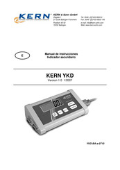 KERN YKD -01 Manual De Instrucciones