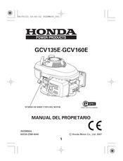 Honda GCV160E Manual Del Propietário