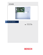 Bosch Security Systems CC408 Guía De Usuario