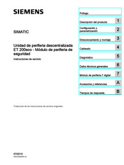 Siemens SIMATIC ET 200eco Instrucciones De Servicio