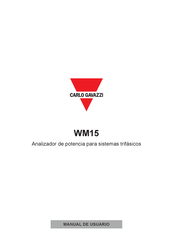 CARLO GAVAZZI WM15 Manual De Usuario