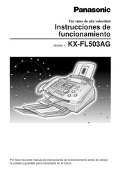 Panasonic KX-FL503AG Instrucciones De Funcionamiento