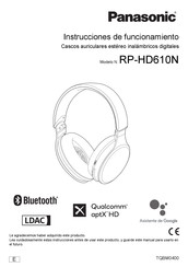 Panasonic RP-HD610N Instrucciones De Funcionamiento