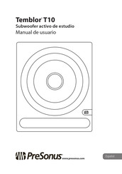 PRESONUS Temblor T10 Manual De Usuario