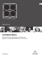 Behringer ULTRABASS BB410 Manual De Uso
