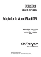 Startech.com USB2HDMI Manual De Instrucciones