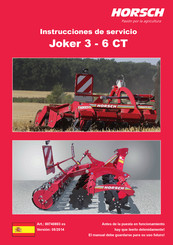 horsch Joker 3,5 CT Instrucciones De Servicio