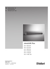 Vailant climaVAIR Plus Serie Instrucciones De Funcionamiento