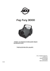 ADJ Fog Fury 3000 Instrucciones De Usuario