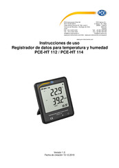 PCE Instruments PCE-HT 112 Instrucciones De Uso