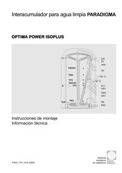 Paradigma OPTIMA POWER 1000 Instrucciones De Montaje