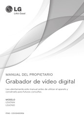 LG LE6016N Manual Del Propietário