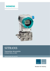 Siemens SITRANS P500 con HART Instrucciones De Servicio