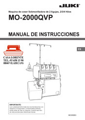 JUKI MO-2000QVP Manual De Instrucciones