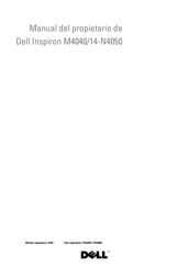 Dell Inspiron M4040 Manual Del Propietário