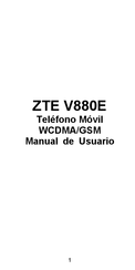 ZTE V880E Manual De Usuario