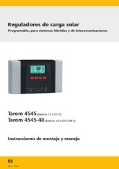 Steca Elektronik Tarom 4545-48 Instrucciones De Montaje Y Manejo